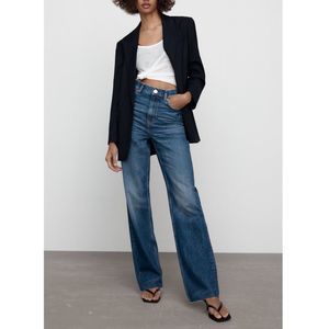 Zara 90's Hi Rise Wide Leg Jeans